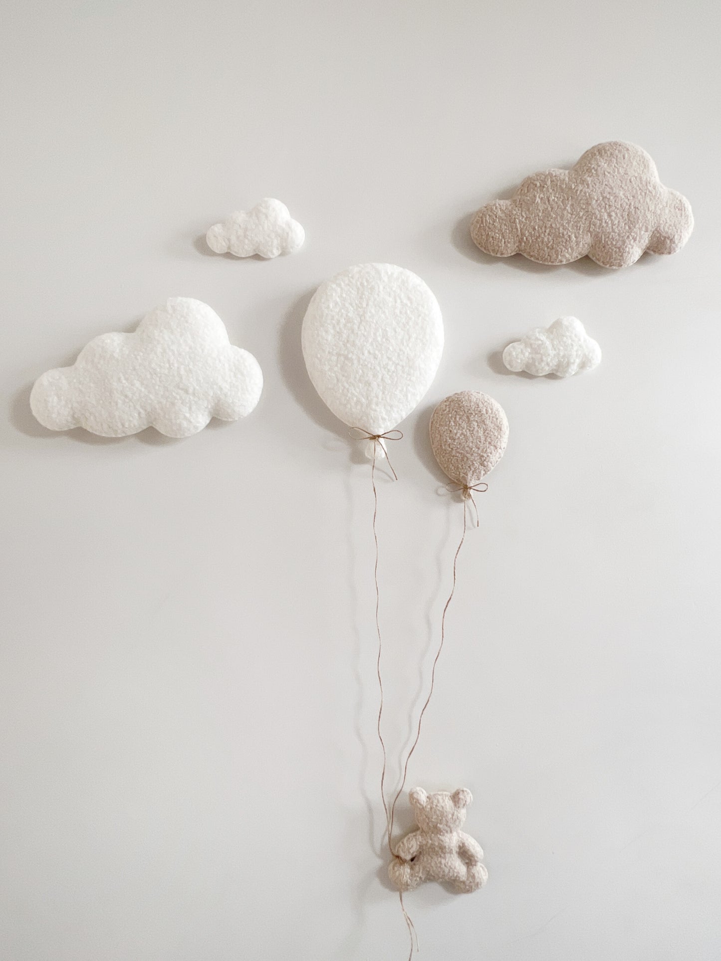 Small Individual Bouclé Cloud Wall Hanging Decoration