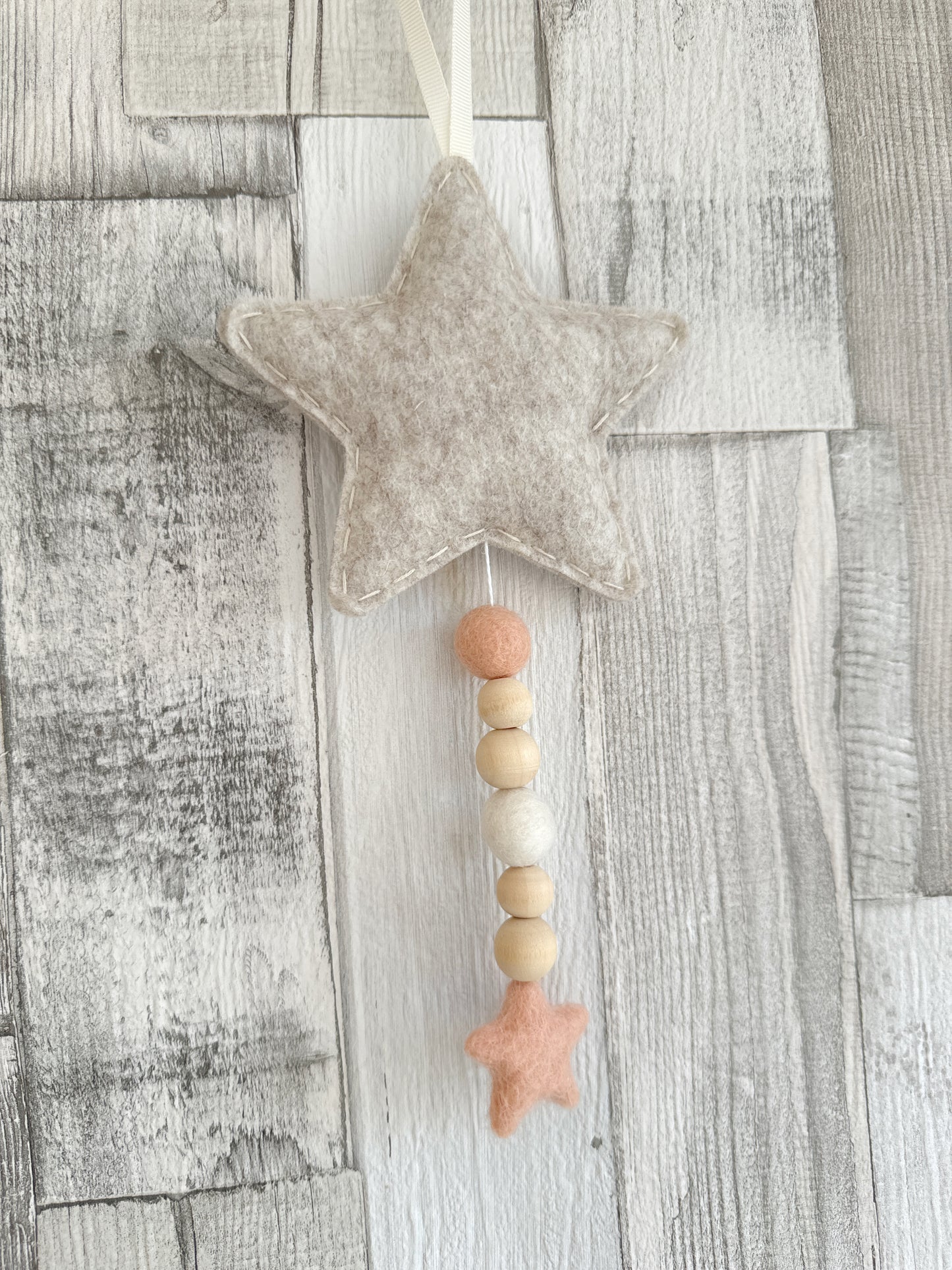 Bouclé Star Hanging Decoration - READY TO POST