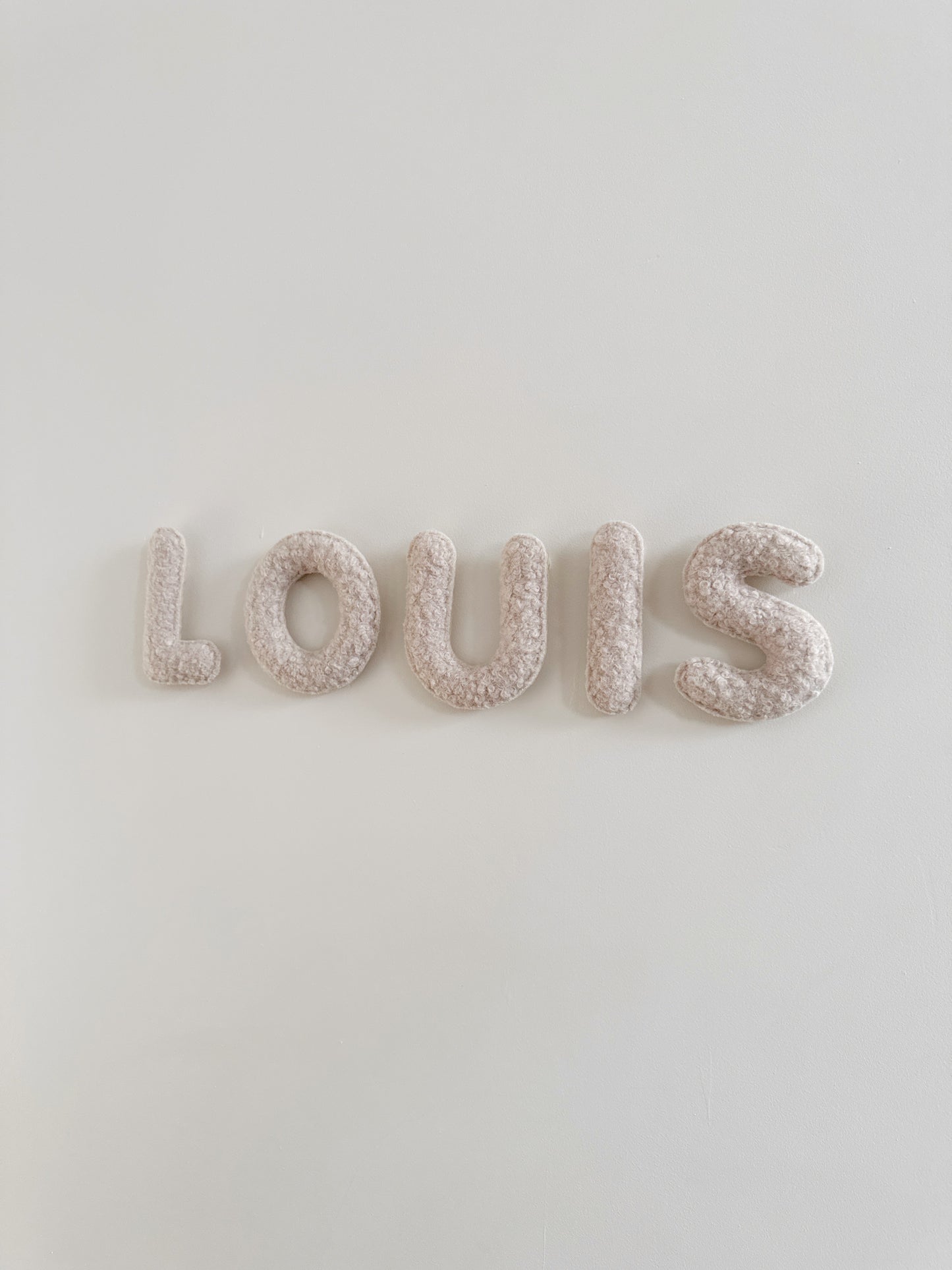Personalised Name Bouclé Wall Decoration