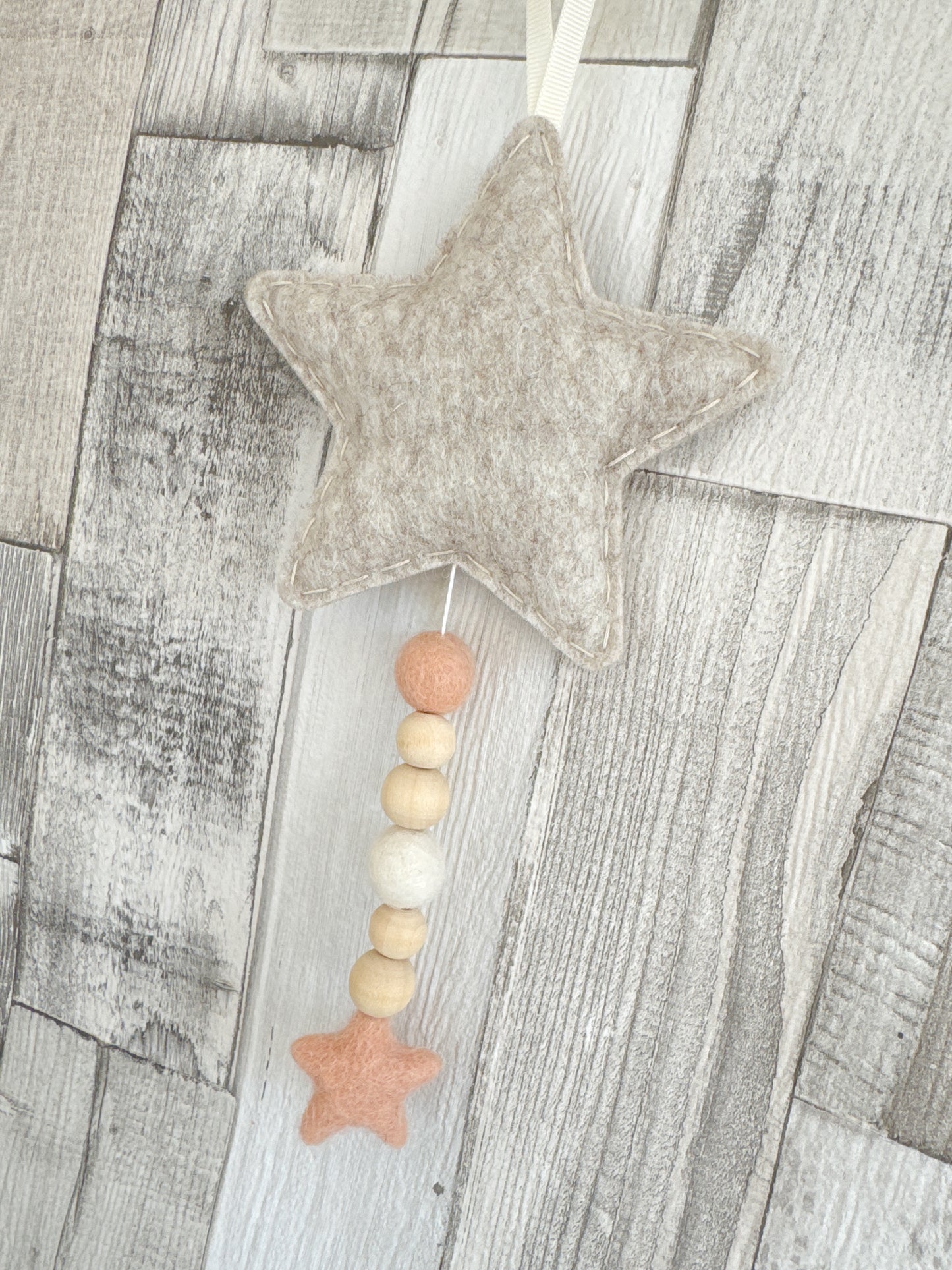Bouclé Star Hanging Decoration - READY TO POST
