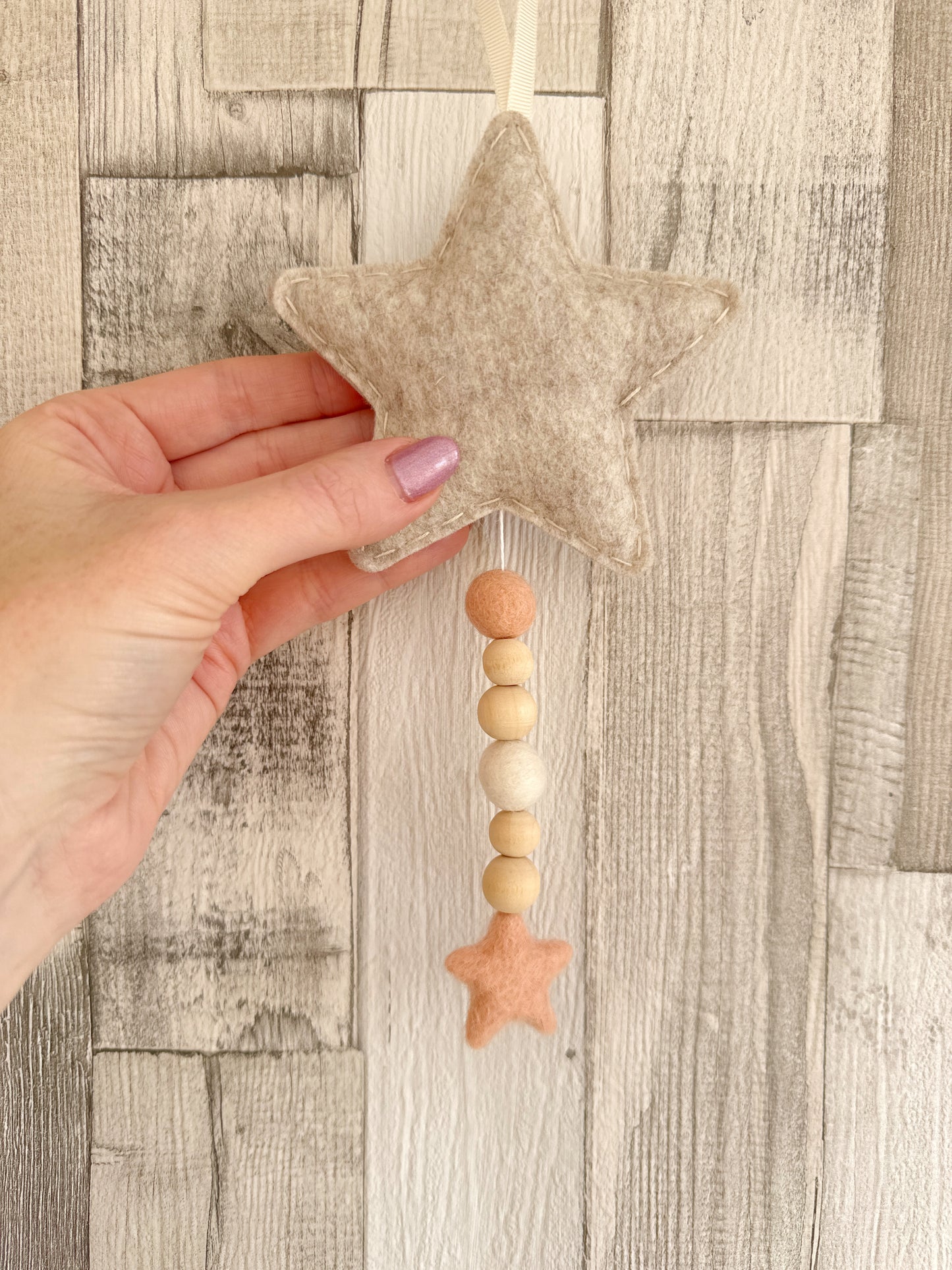 Bouclé Star Hanging Decoration - READY TO POST