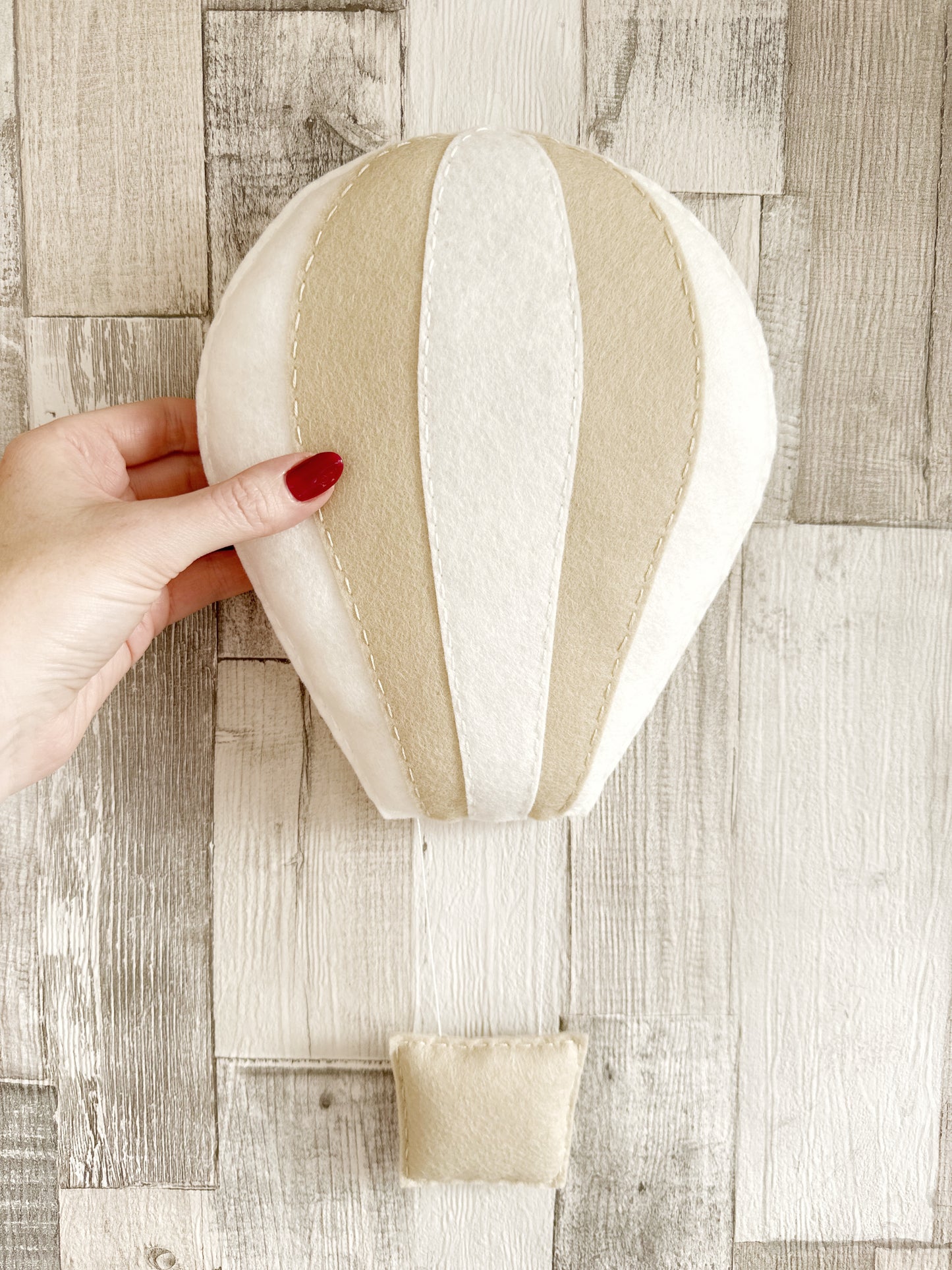 Large Layered Felt Hot Air Balloon Wall Hanging Decoration