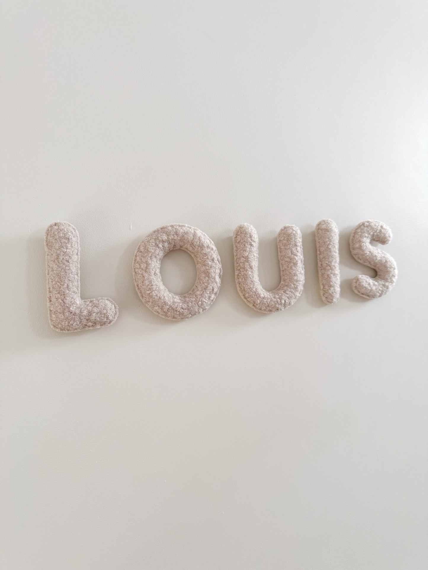 Personalised Name Bouclé Wall Decoration
