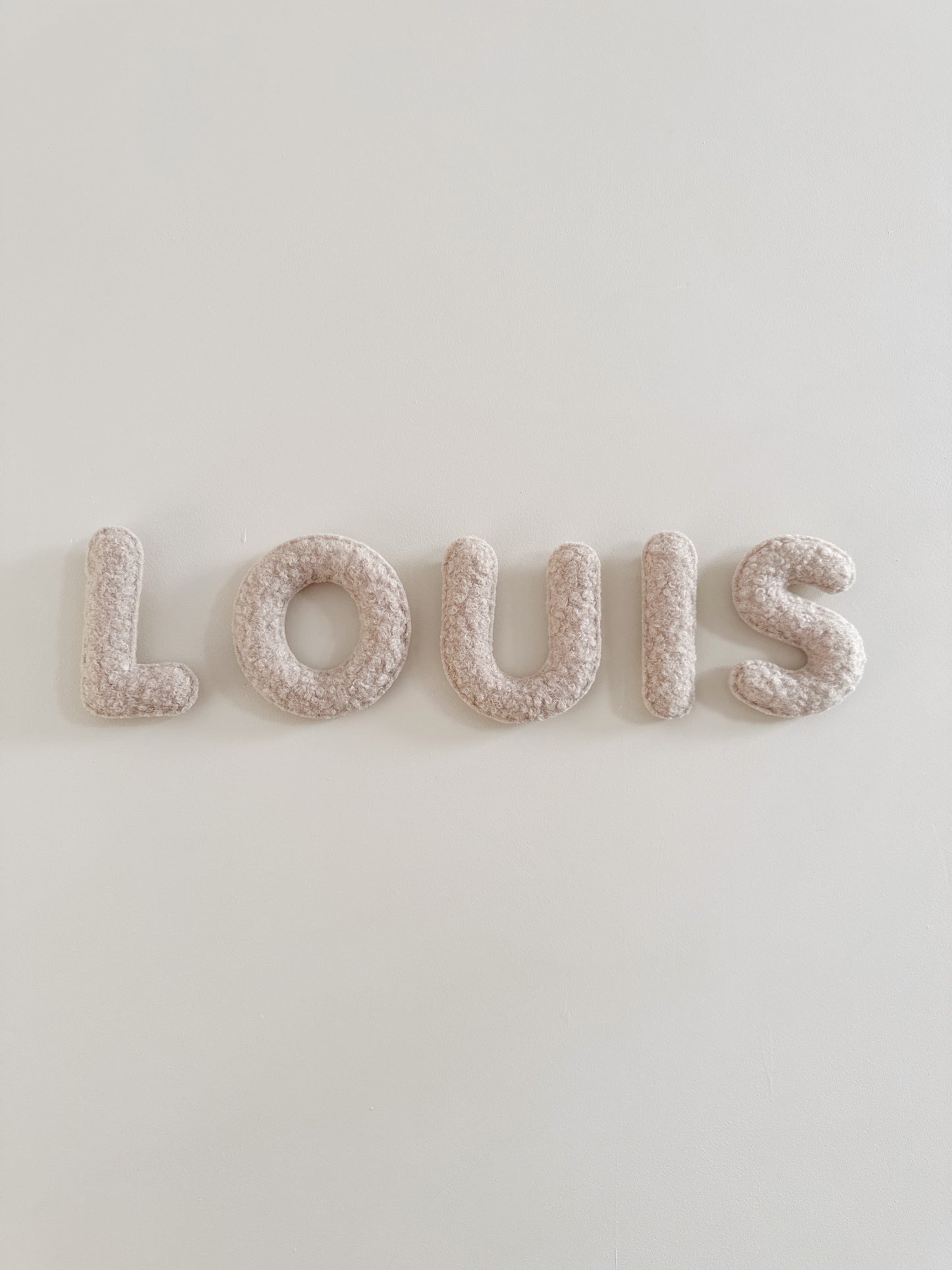 Personalised Name Bouclé Wall Decoration