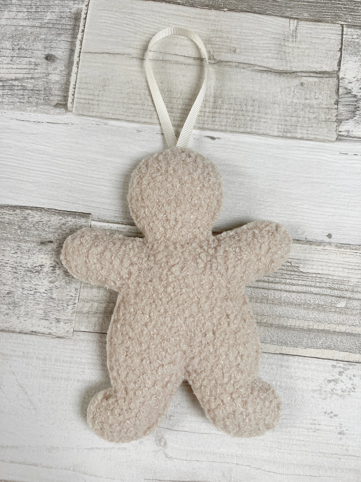 Bouclé Gingerbread Man Christmas Tree Decoration