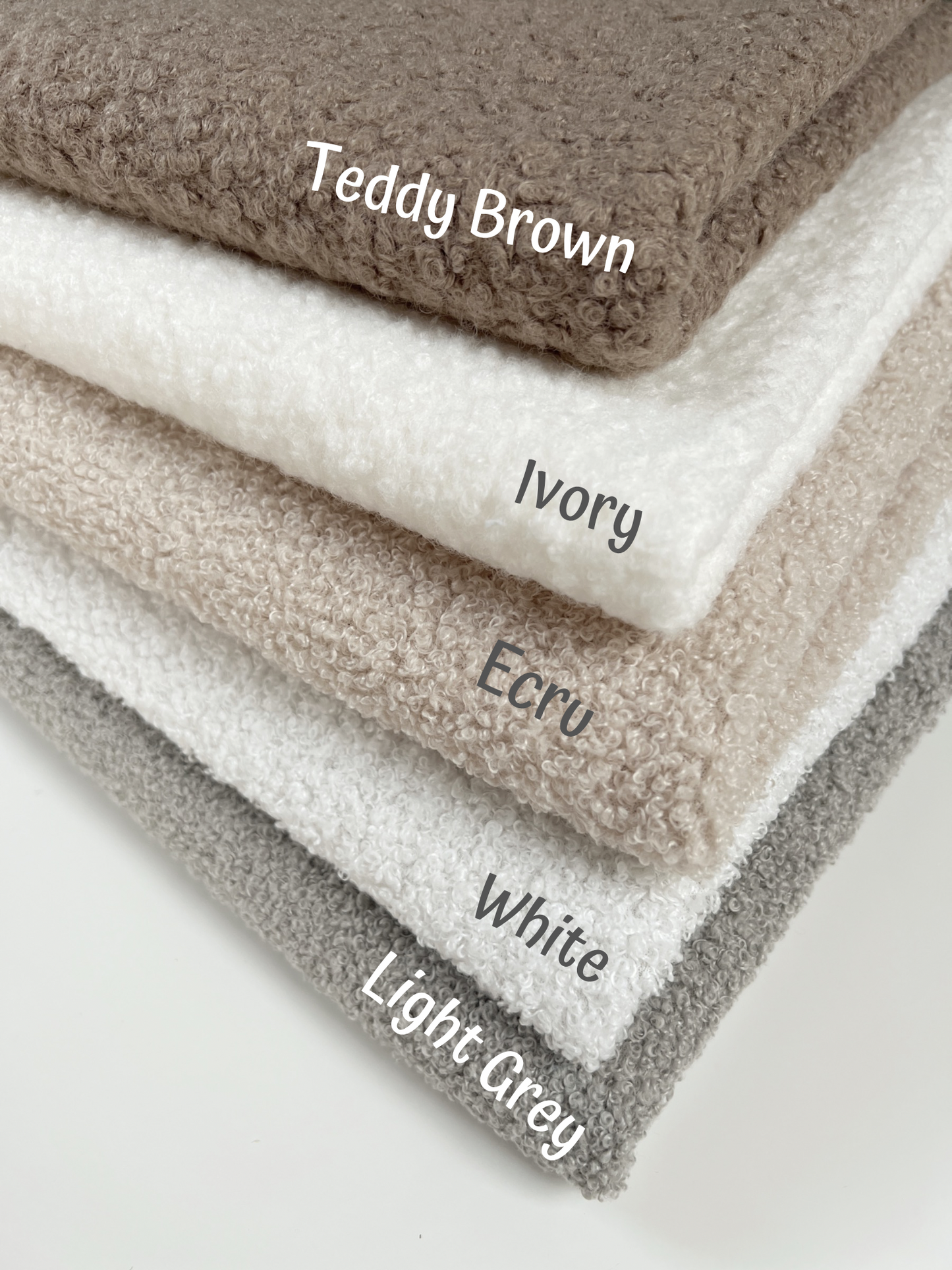 Layered Star & Cloud Wall Hanger - Ivory Bouclé Beige & Cream