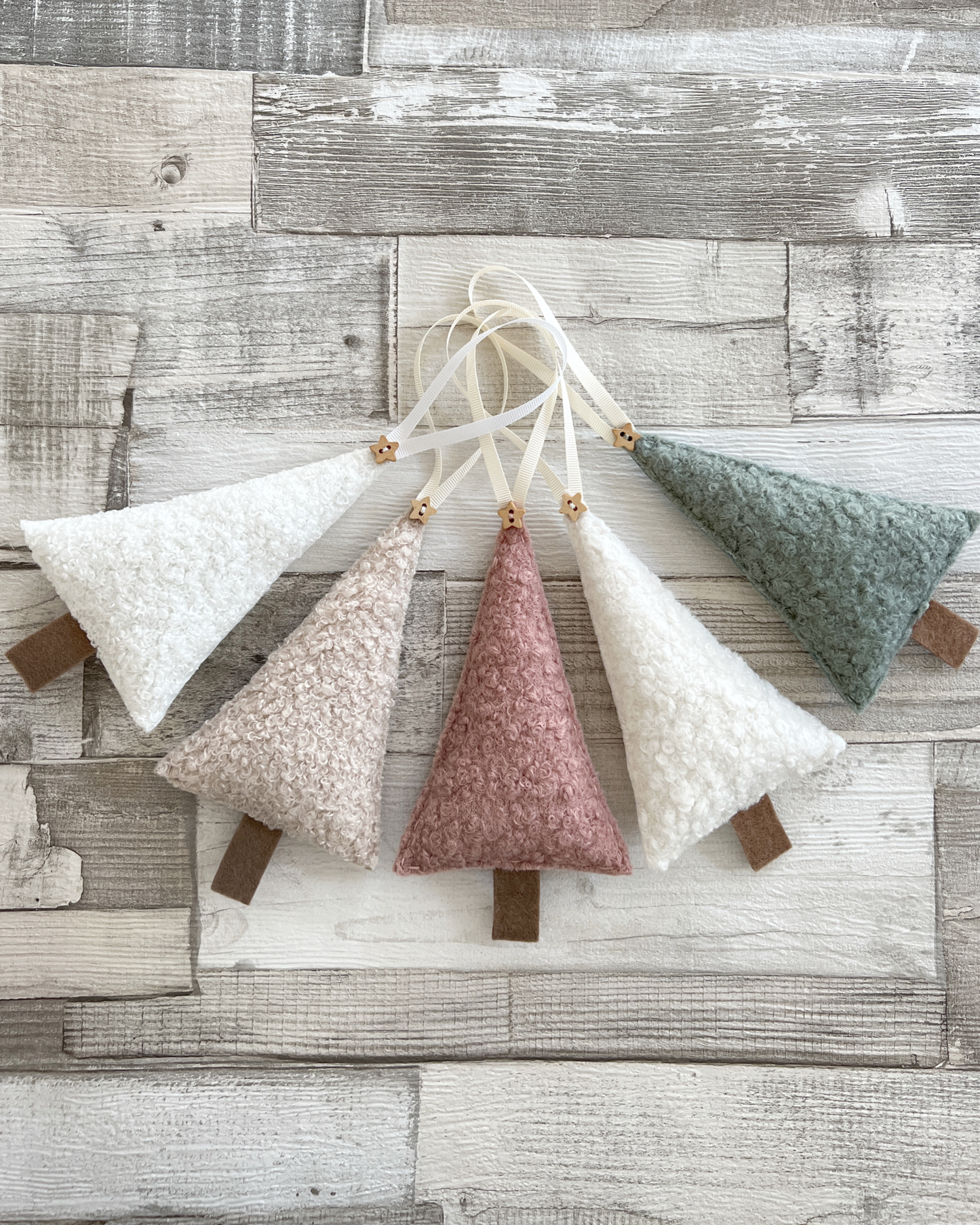 Bouclé Christmas Tree Decorations