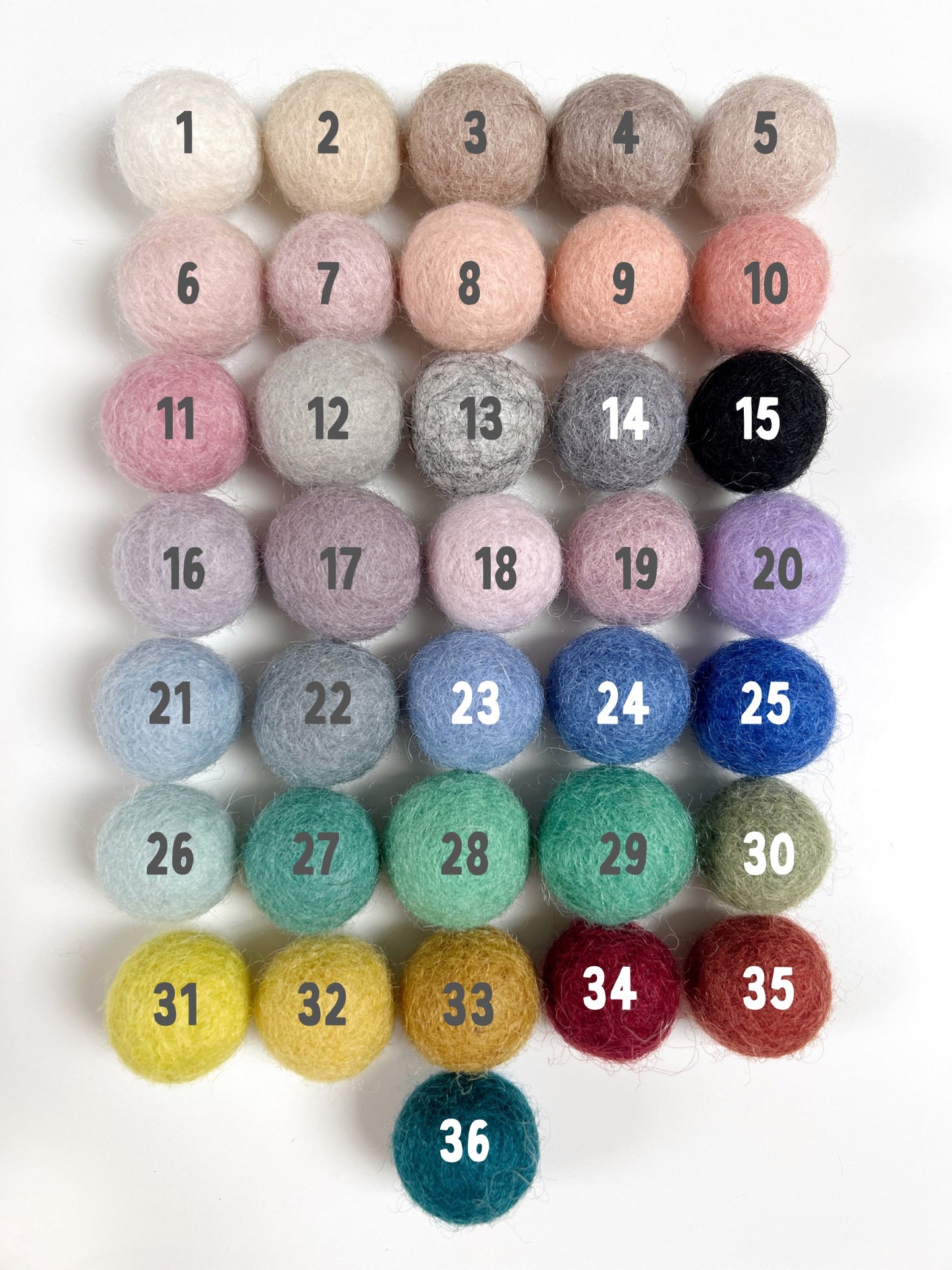 Ivory Bouclé Felt Balls & Stars Moon Wall Mobile