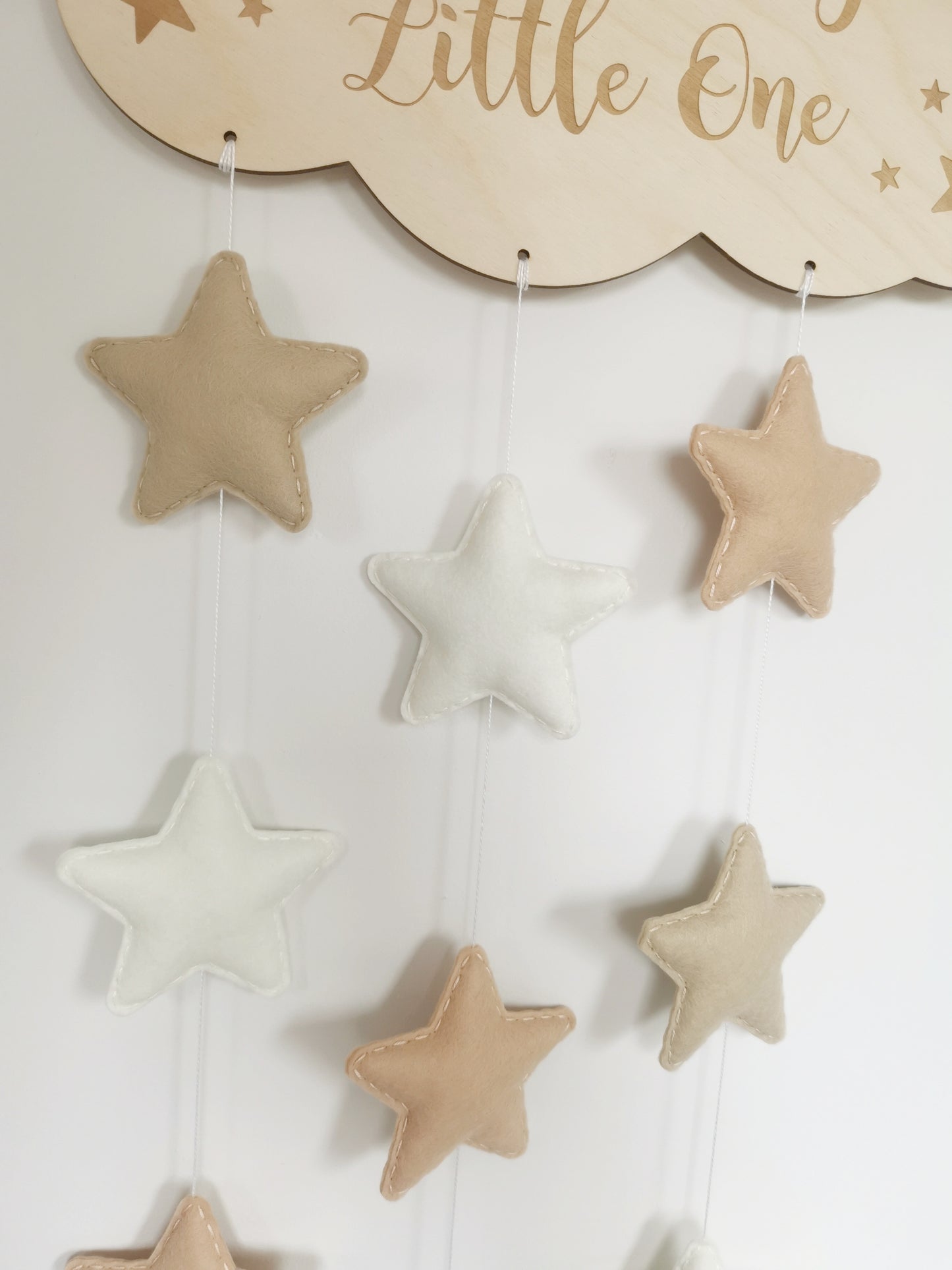 Nursery Cloud Mobile - Beige, Cream & Fawn Stars Dream Big Cloud Wall Mobile, Cloud Nursery Decor, Clouds & Stars Nursery Decor, Baby Nursery Mobile, Nursery Mobile, Cloud Theme Nursery, Neutral Nursery Decor, Baby Room Decor, Nursery Wall Art, Star Theme Nursery