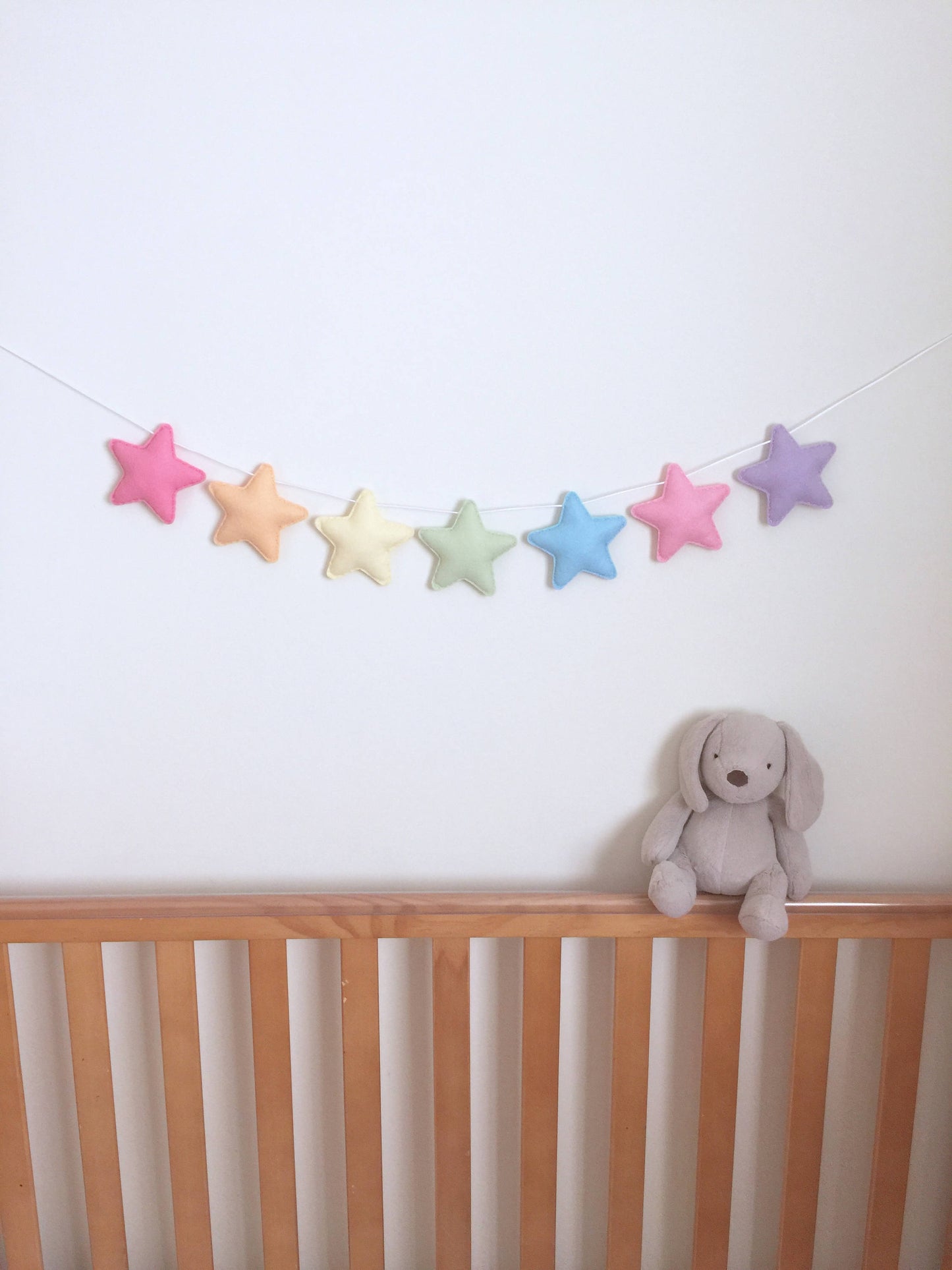 Pastel Rainbow Stars Bunting