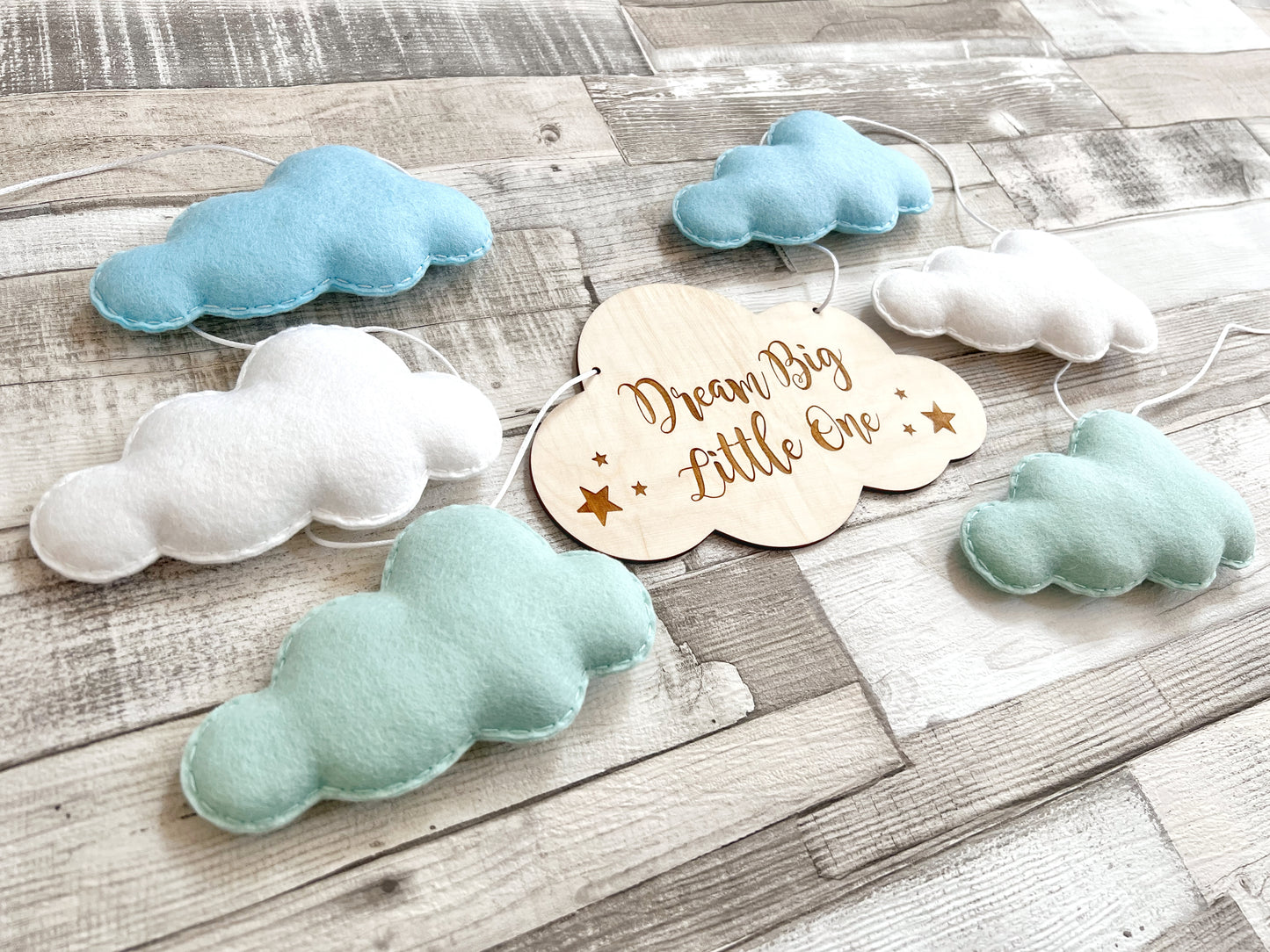 Dream Big Little One Cloud Bunting