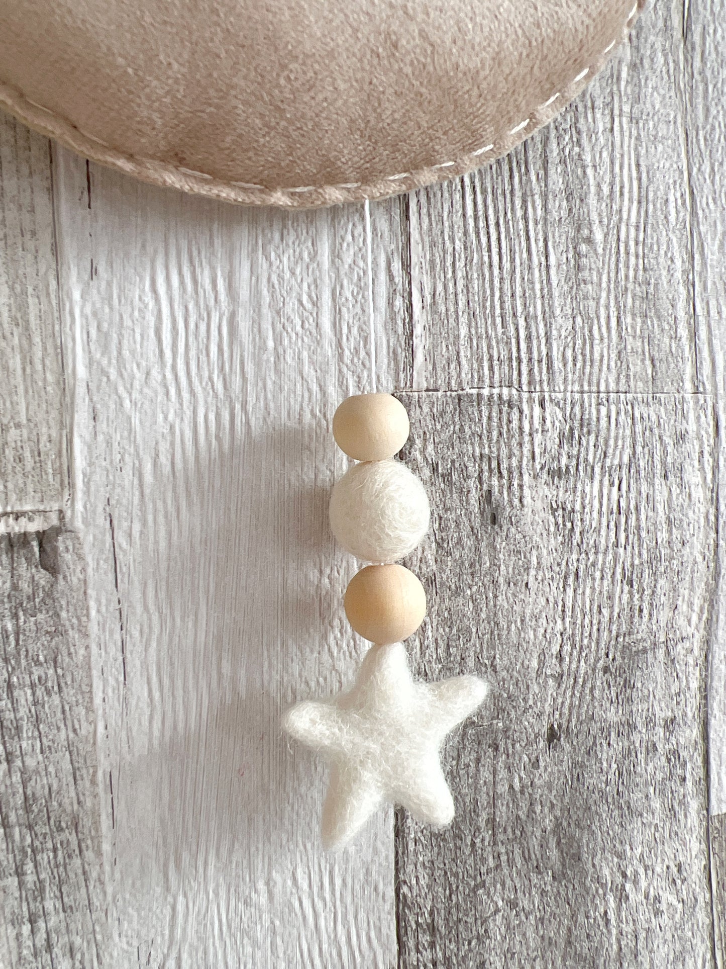 Mini Velvet Moon & Star Hanging Decoration