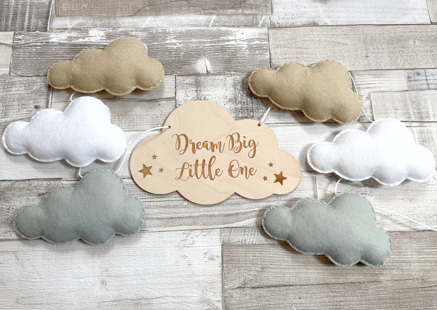 Dream Big Little One Cloud Bunting