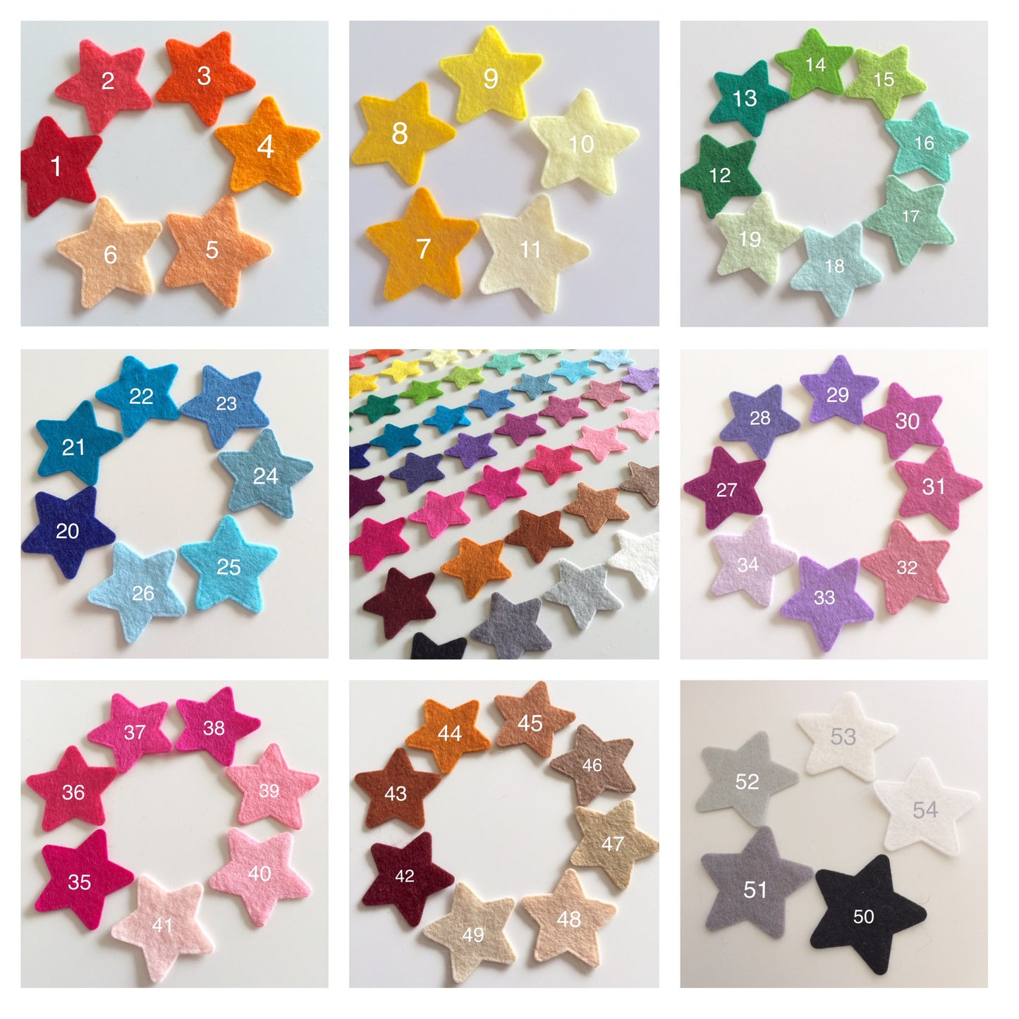 Dream Big Bouclé Moon Wall Mobile - 6 Stars