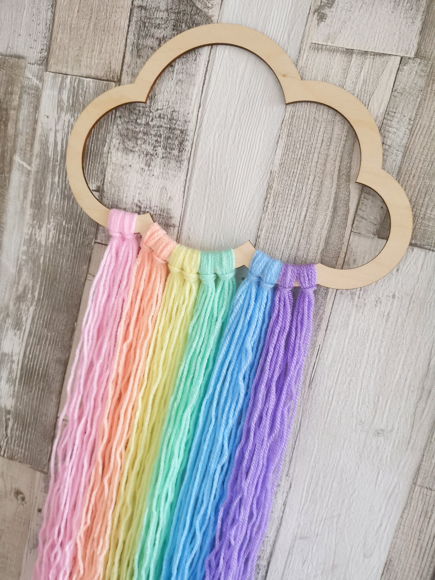 Pastel Rainbow Plain Cloud Wall Hanger