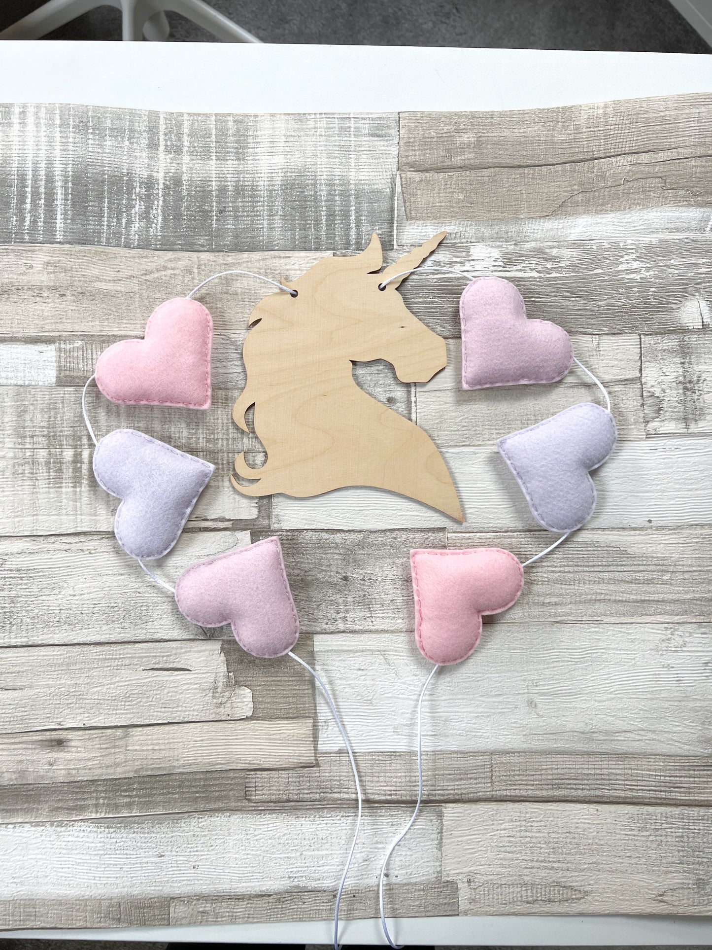 Pink & Lilac Unicorn Bunting - READY TO POST