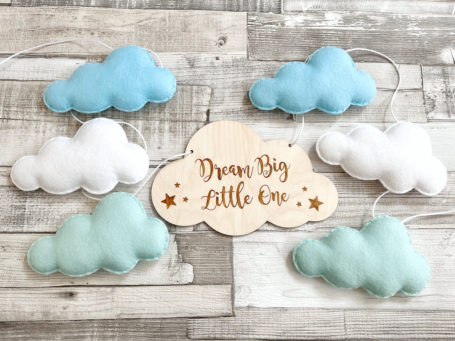 Dream Big Little One Cloud Bunting