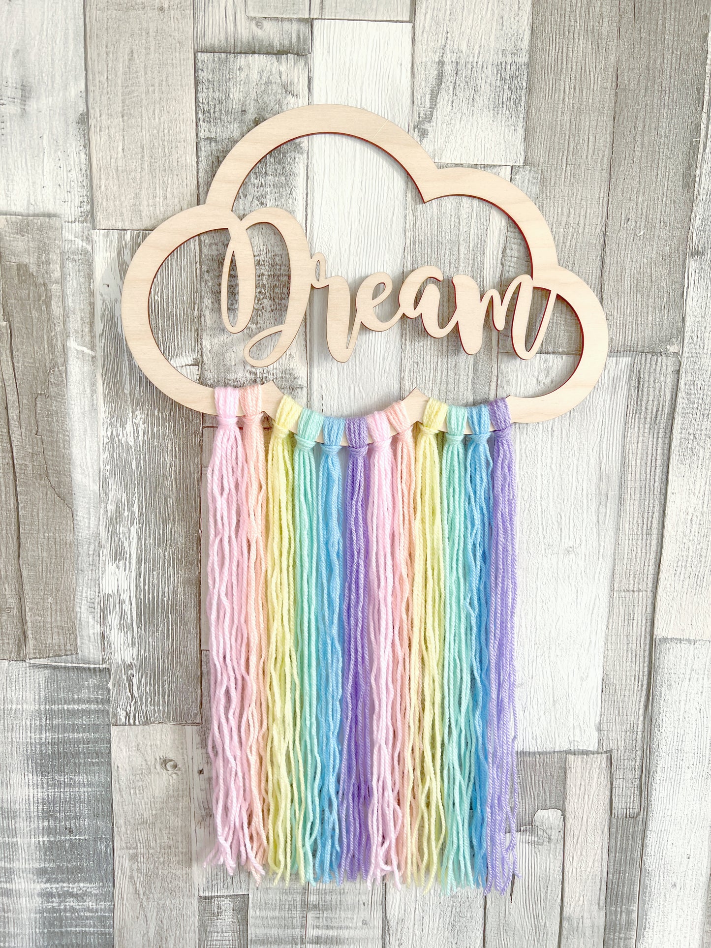 Dream Pastel Rainbow Cloud Wall Hanger