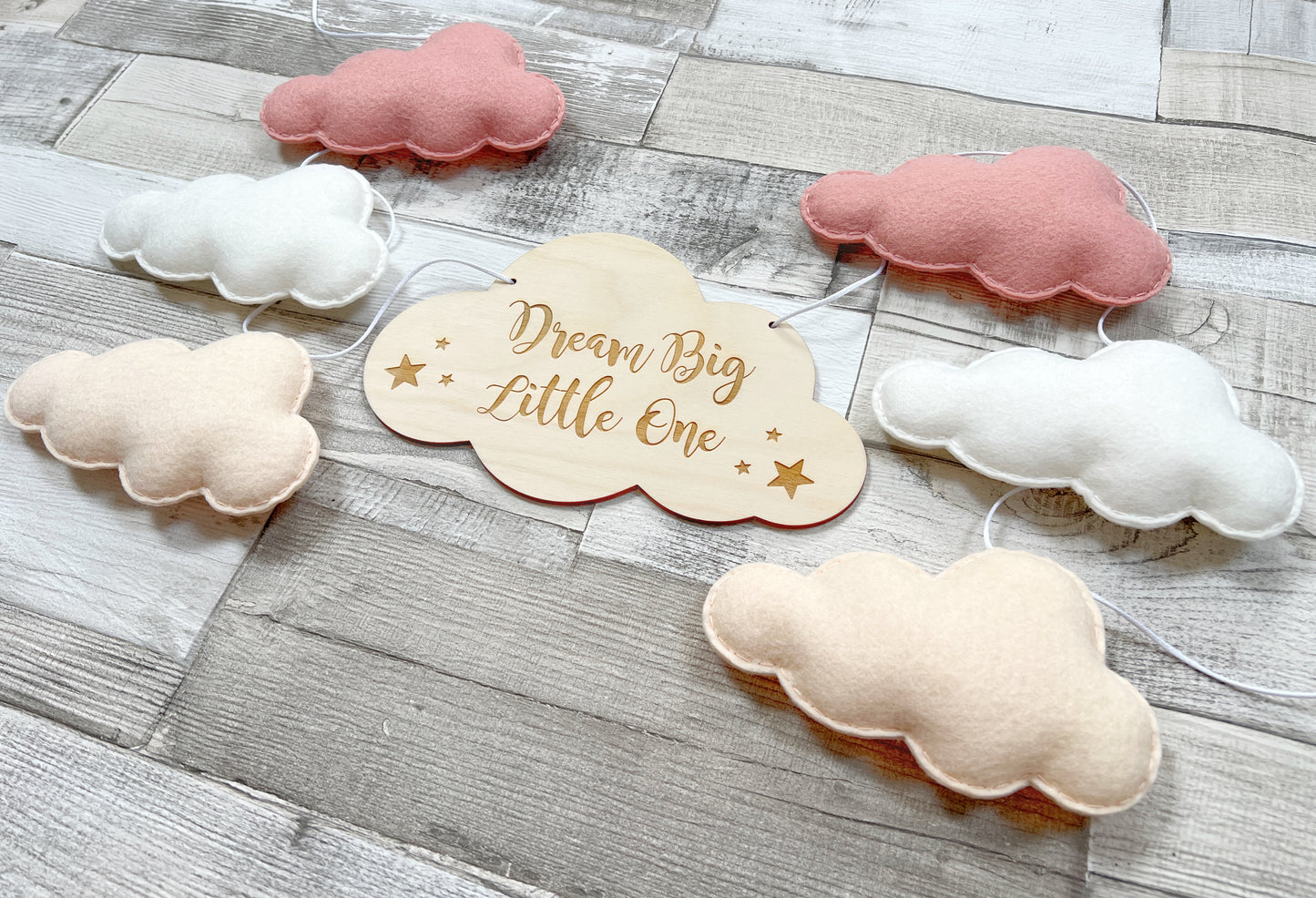 Dream Big Little One Cloud Bunting
