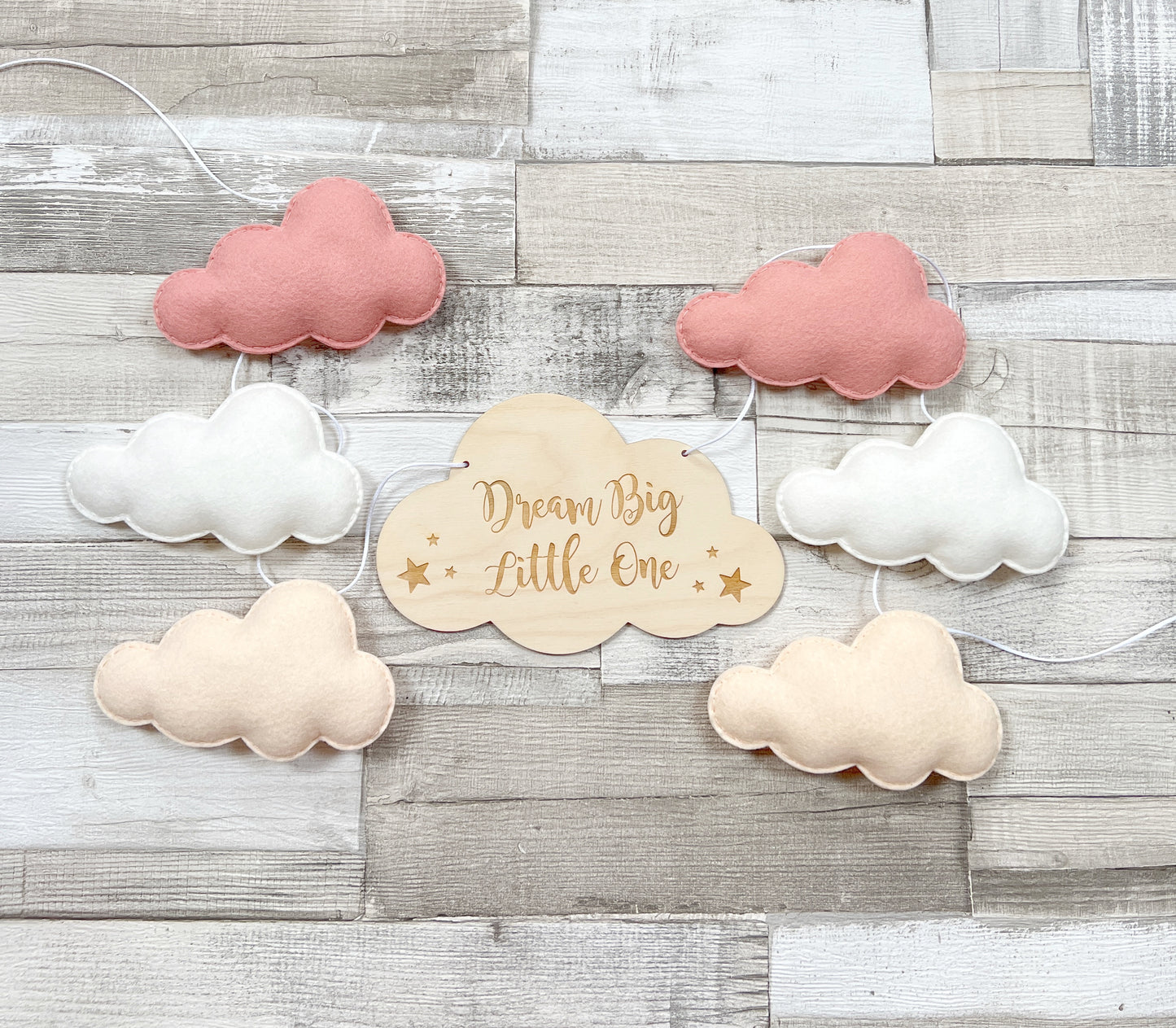 Dream Big Little One Cloud Bunting