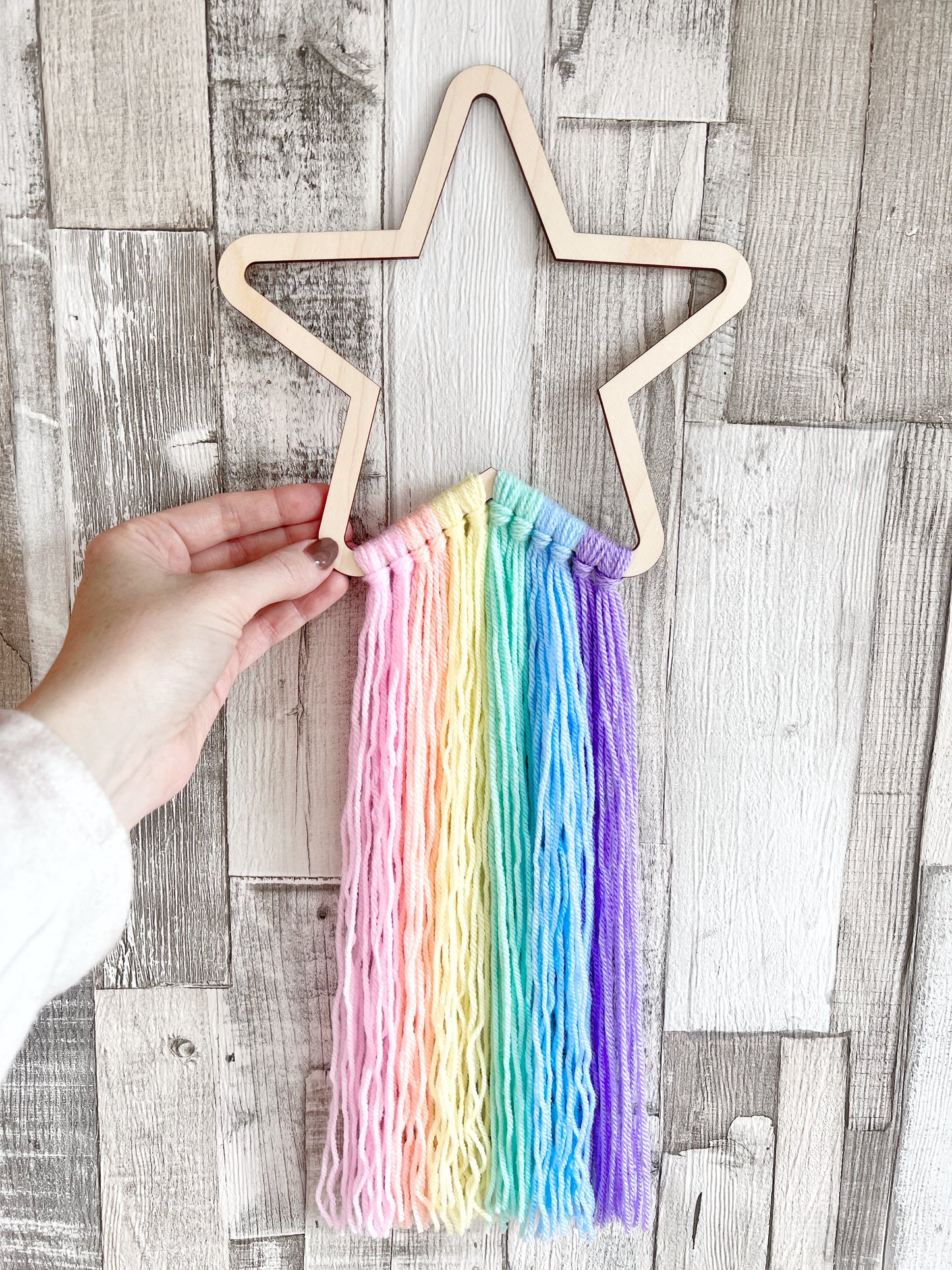 Pastel Rainbow Star Wall Hanger