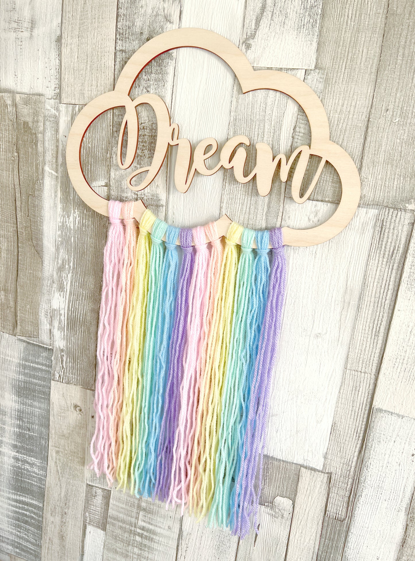 Dream Pastel Rainbow Cloud Wall Hanger