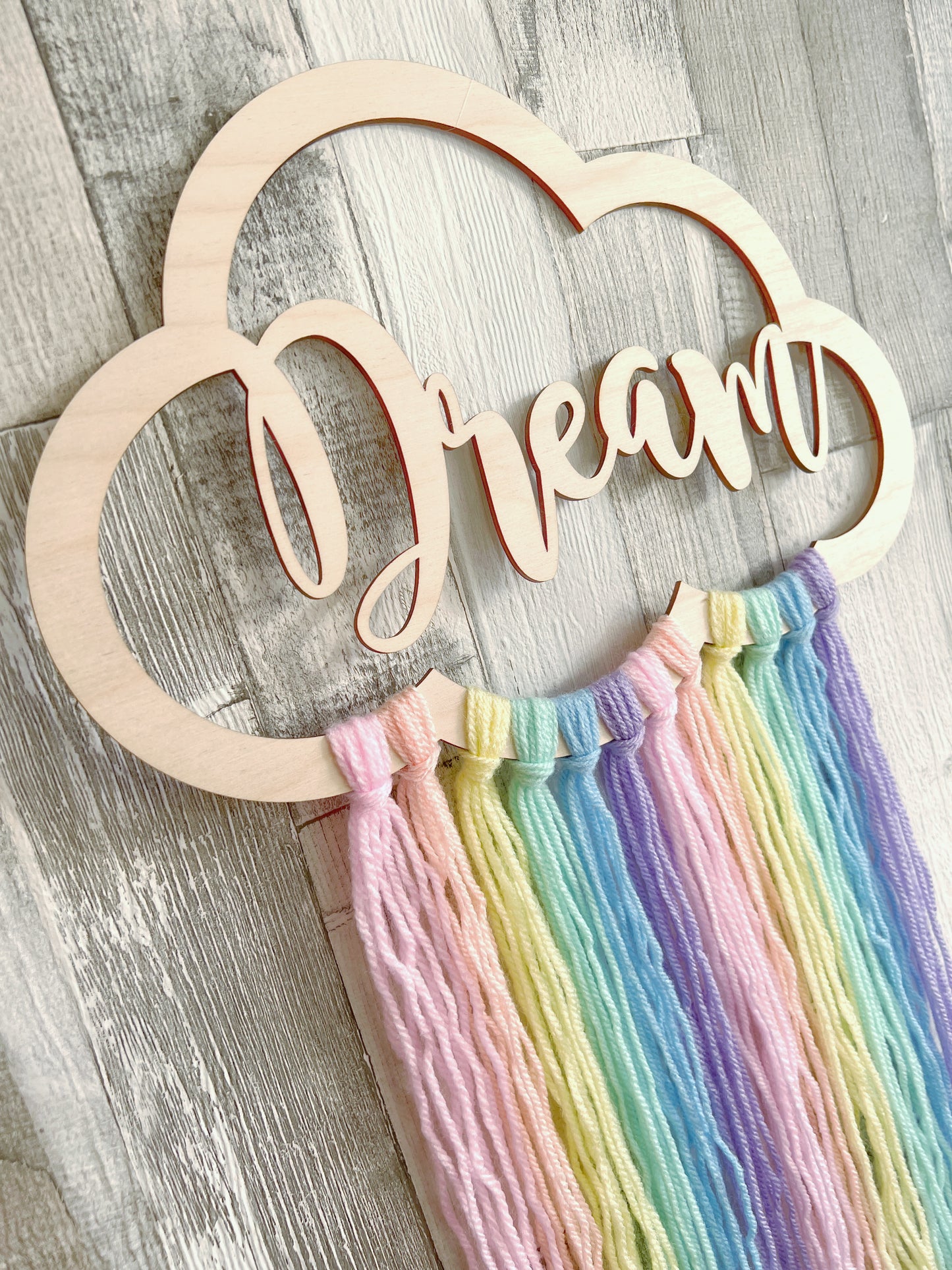 Dream Pastel Rainbow Cloud Wall Hanger