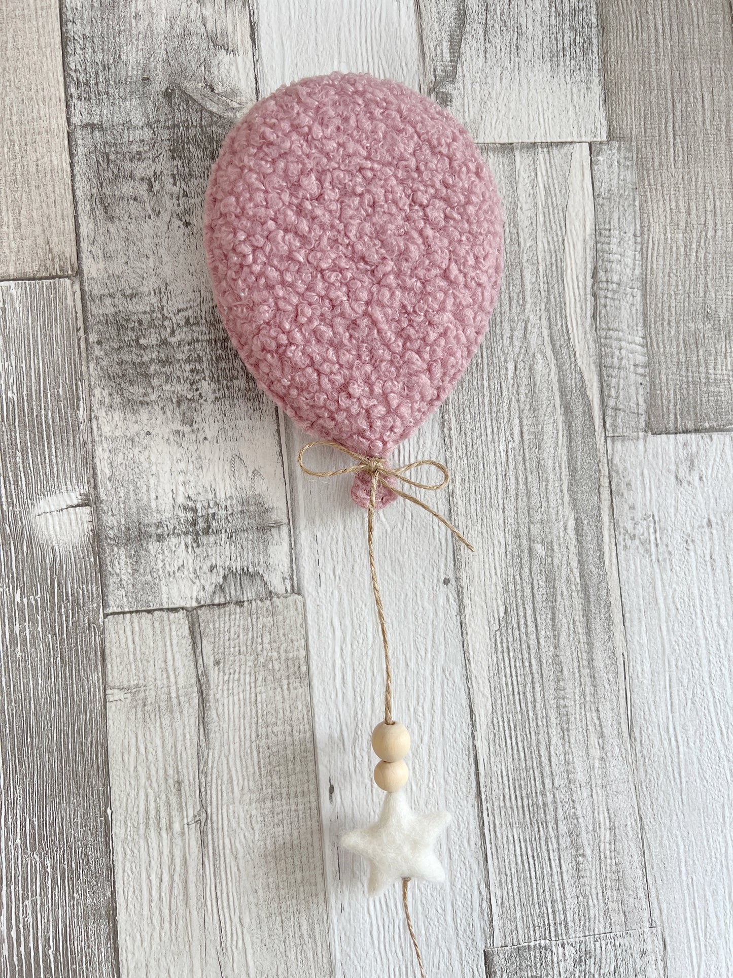 Small Individual Bouclé Balloon Wall Hanging Decoration