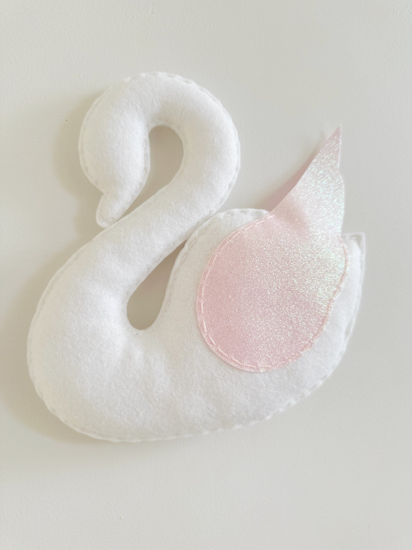 Large Individual Felt Swan Wall Hanging Decoration