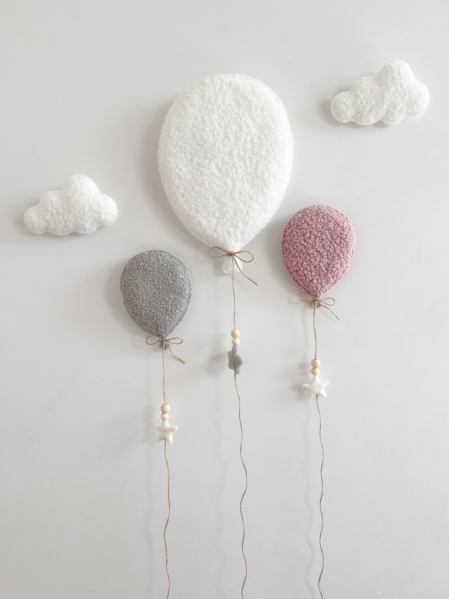 Small Individual Bouclé Cloud Wall Hanging Decoration