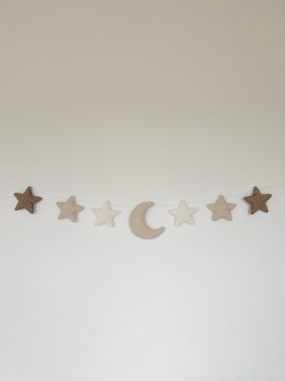 Moon & Stars & Bouclé Bunting - READY TO POST