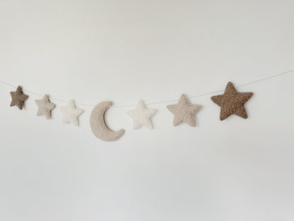 Moon & Stars & Bouclé Bunting - READY TO POST