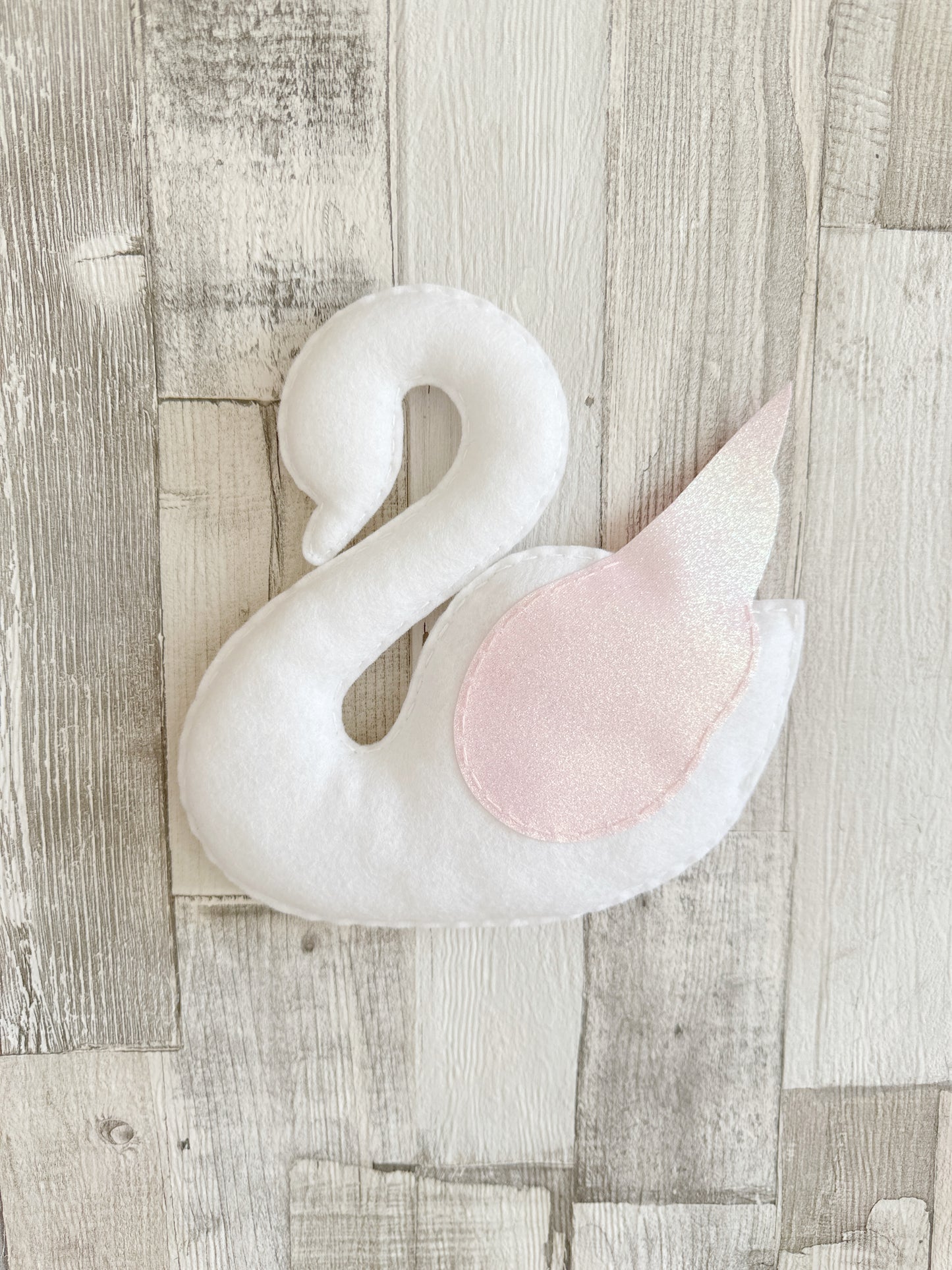 Large Individual Felt Swan Wall Hanging Decoration