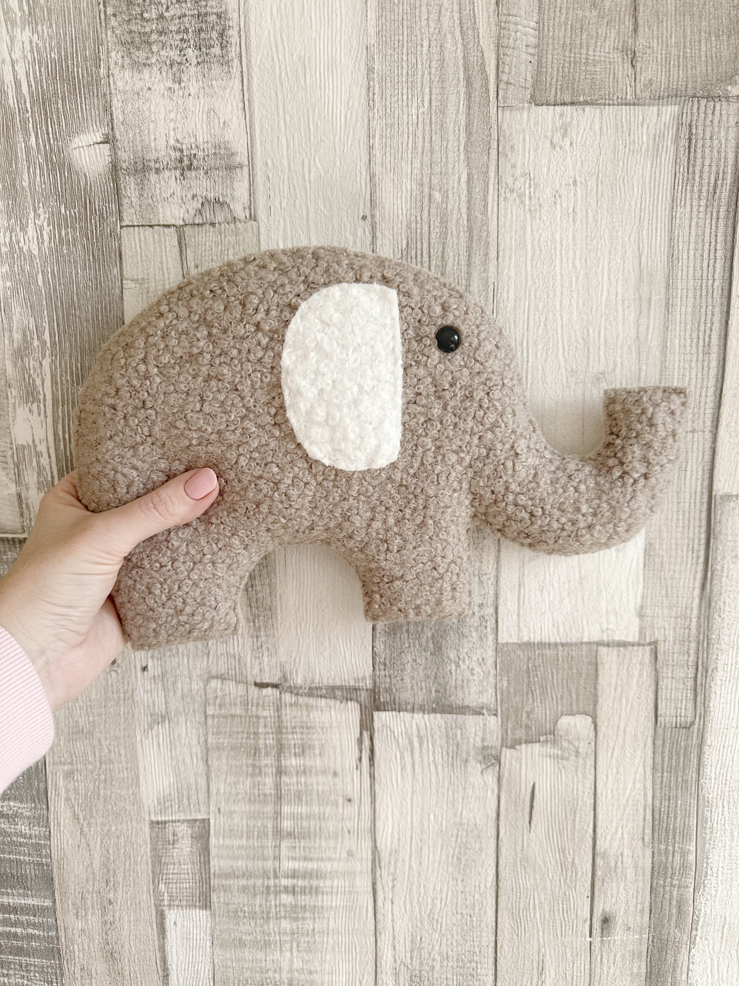 XL Individual Bouclé Elephant Decoration