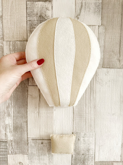 Large Layered Felt Hot Air Balloon Wall Hanging Decoration - READY TO POST