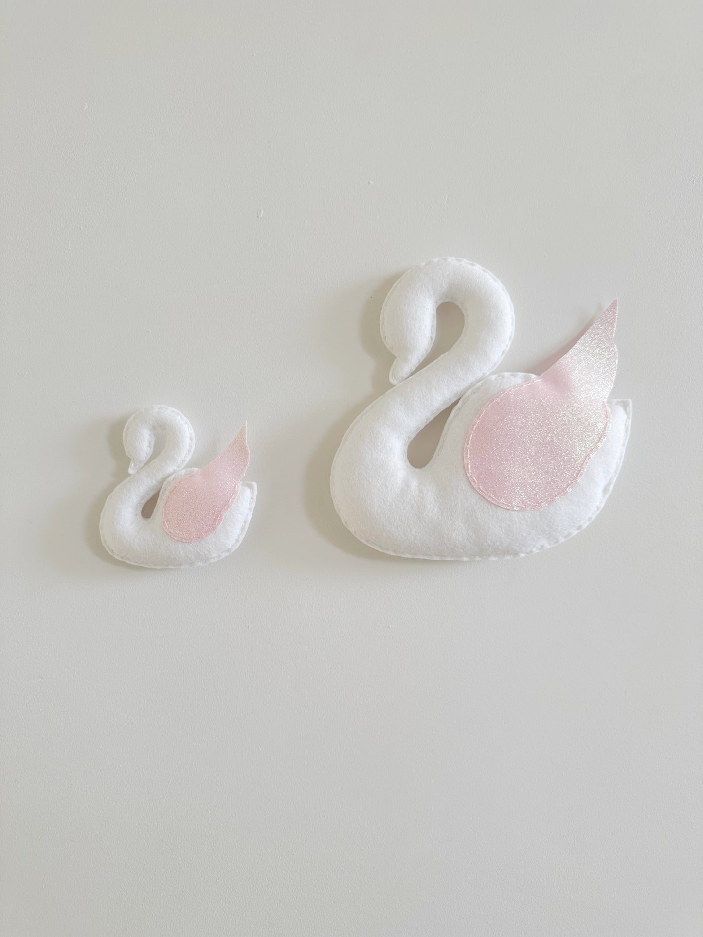 Large Individual Felt Swan Wall Hanging Decoration