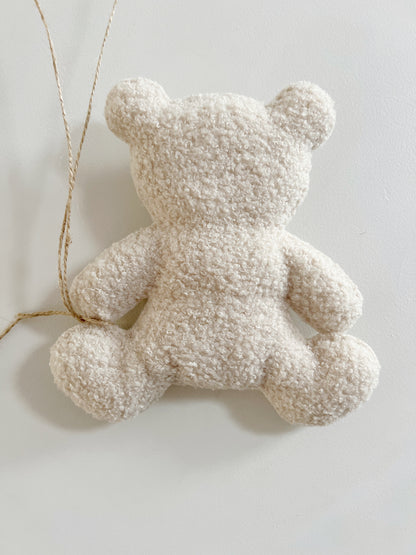 Large Individual Bouclé Teddy Bear Decoration