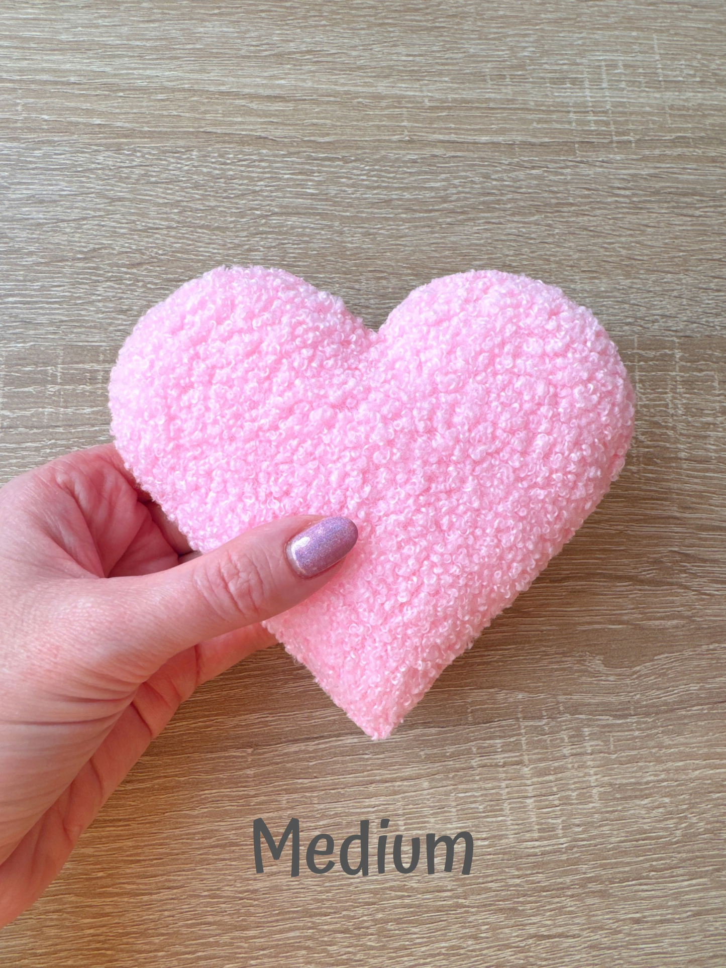 Individual Bouclé Hearts Wall Hanging Decoration (4 sizes)