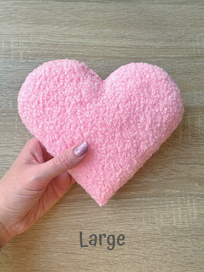 Individual Bouclé Hearts Wall Hanging Decoration (4 sizes)