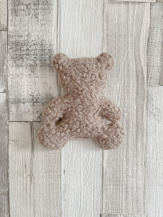 Small Individual Bouclé Teddy Bear Decoration