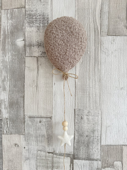 Small Individual Bouclé Balloon Wall Hanging Decoration