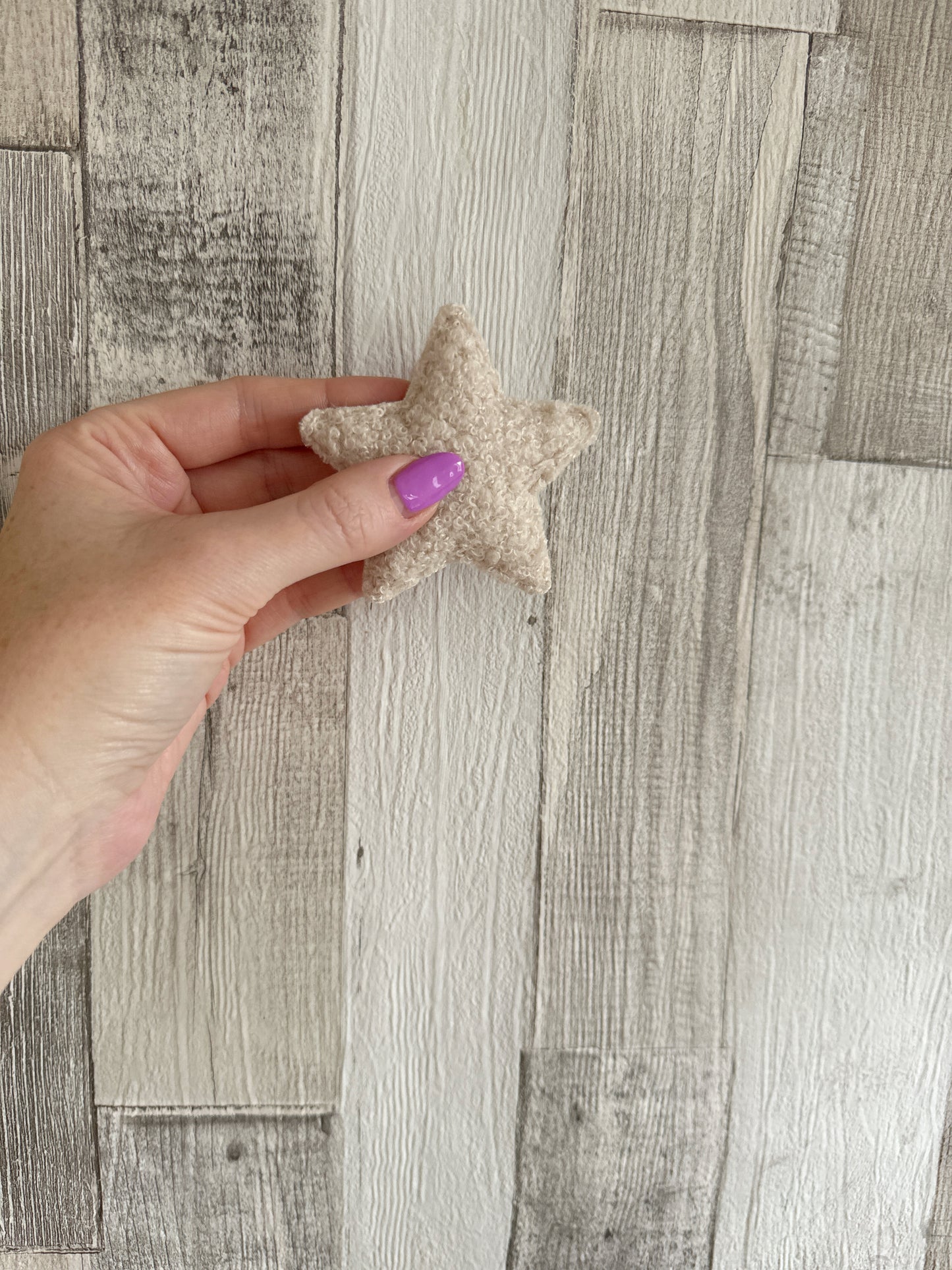 Individual Bouclé Stars Wall Hanging Decoration (2 sizes)