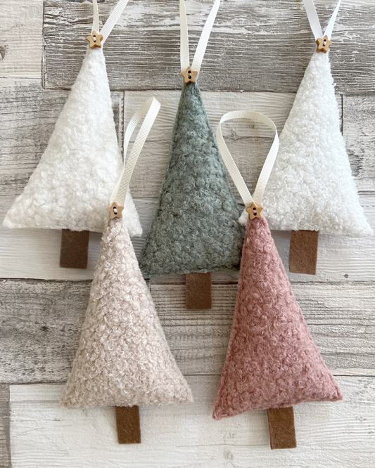 Bouclé Christmas Tree Decorations