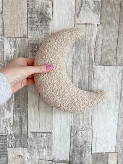 Large Individual Bouclé Moon Wall Hanging Decoration