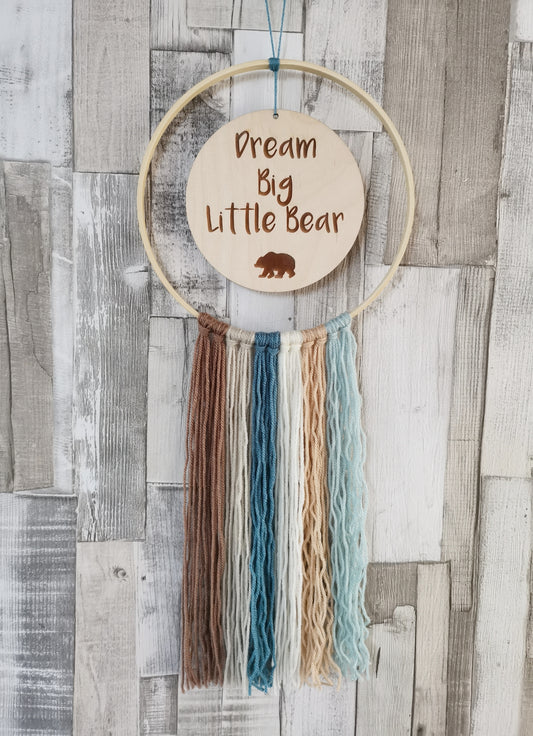 Dream Big Little Bear Nursery Wall Hanger
