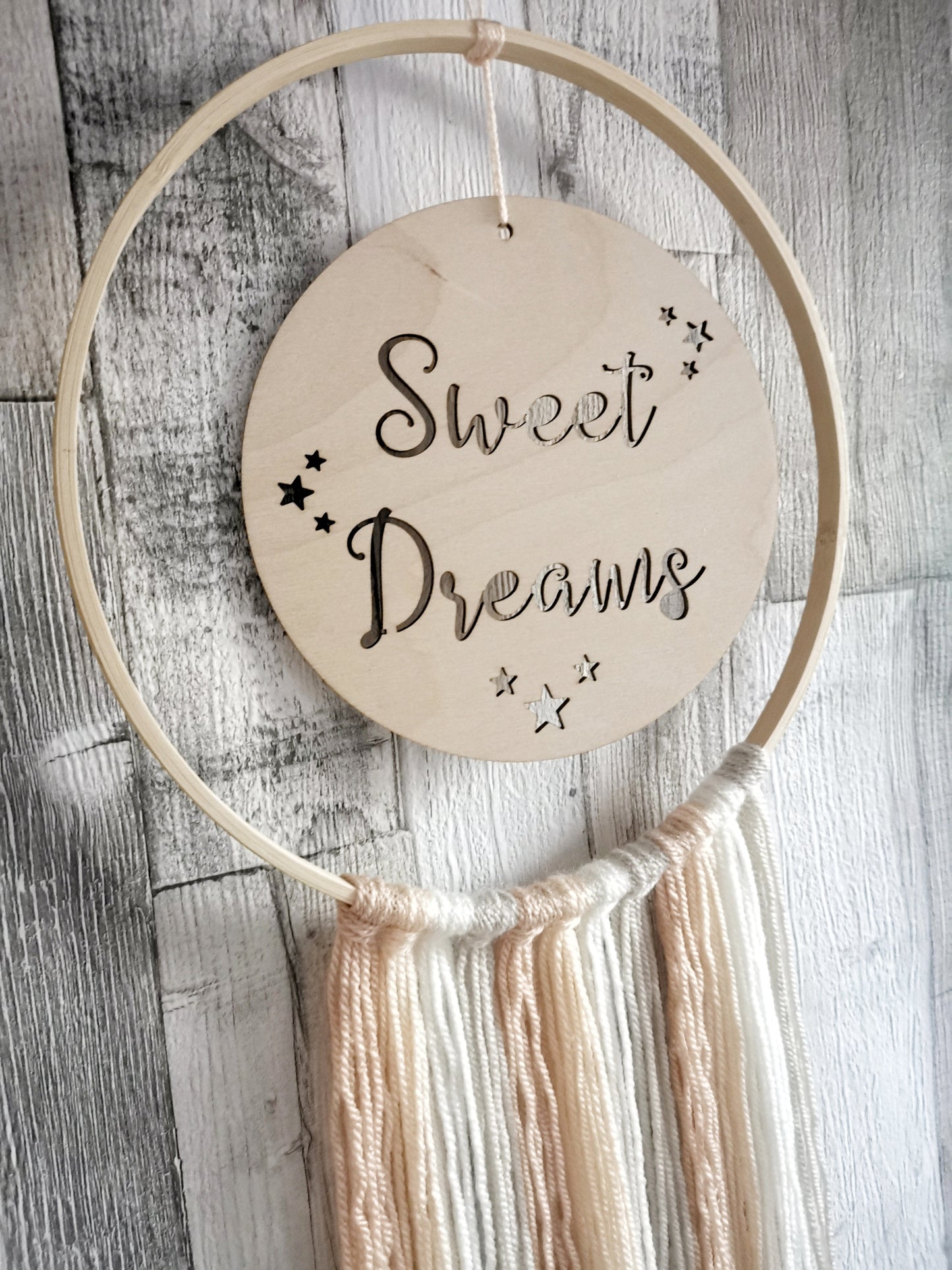Sweet Dreams Neutral Nursery Wall Hanger