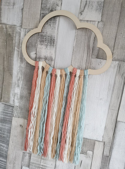 Boho Style Cloud Wall Hanger