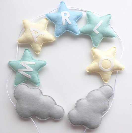 Personalised Stars & Clouds Bunting