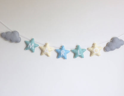 Personalised Stars & Clouds Bunting