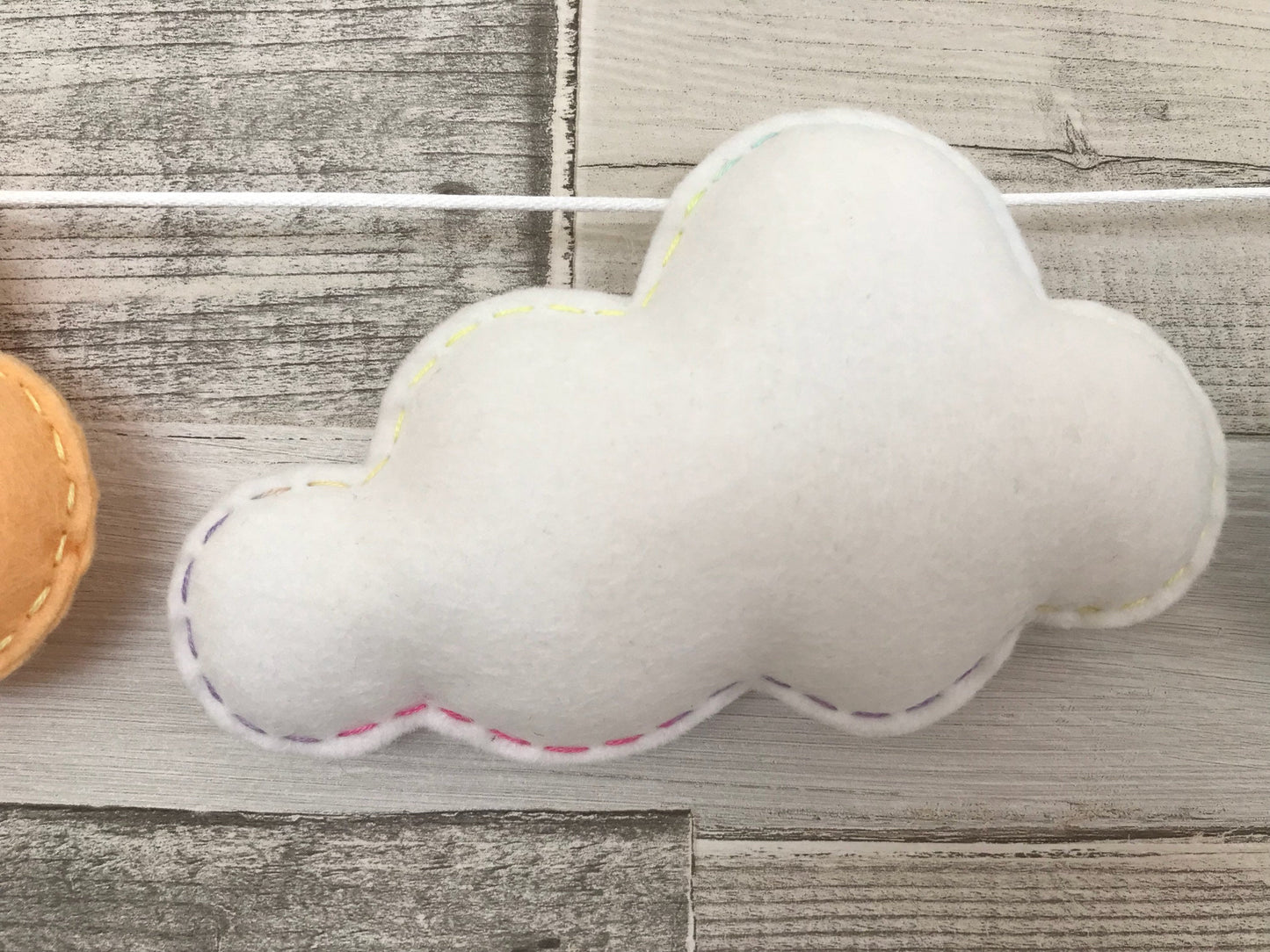 Pastel Rainbow Cloud Bunting